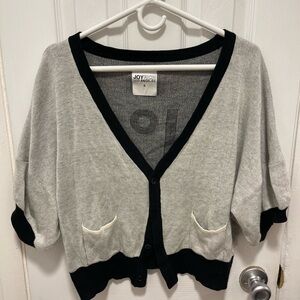 Joyrich Black and Gray Women's Cardigan